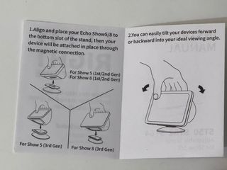 Supporto magnetico regolabile per Echo Show 5 e 8