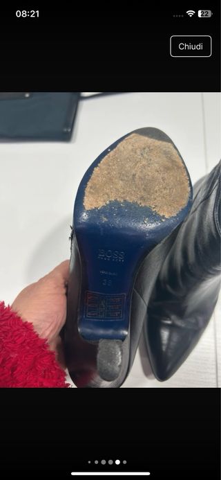 Stivaletti Hugo Boss neri