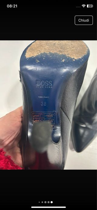 Stivaletti Hugo Boss neri