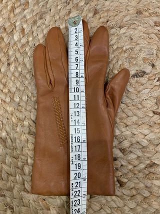 Guantes de piel camel