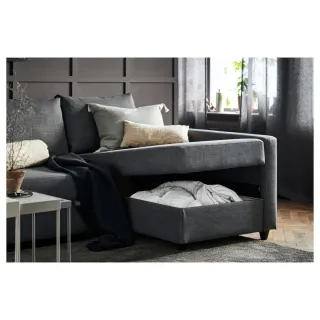 Sofá Cama Ikea Gris Tela