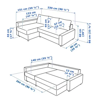 Sofá Cama Ikea Gris Tela