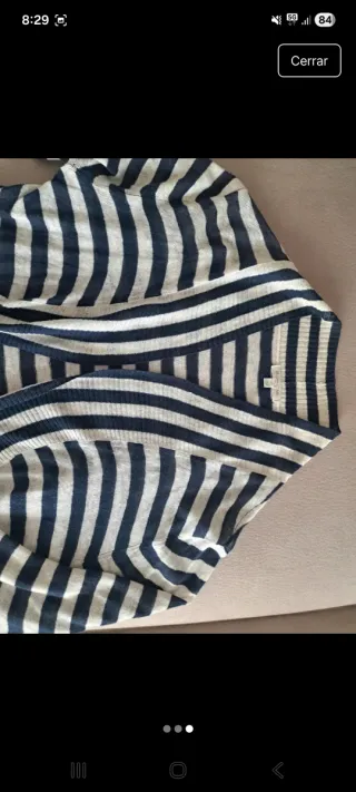 Chaqueta torera rayas Massimo Dutti