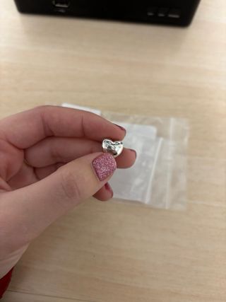 Charm Pandora Corazón Plata Circonitas