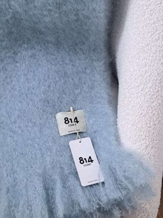 Chal Mohair Mantas Ezcaray Aguamarina