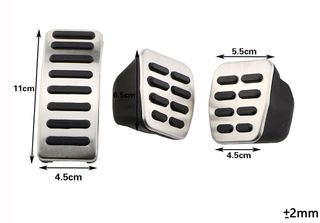 Pedales Inox Manuales Audi VW Seat Skoda