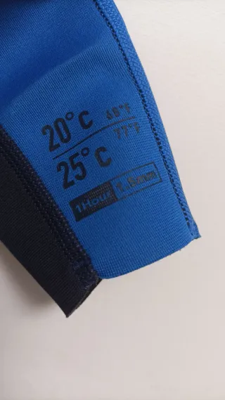 Traje de neopreno niño corto azul