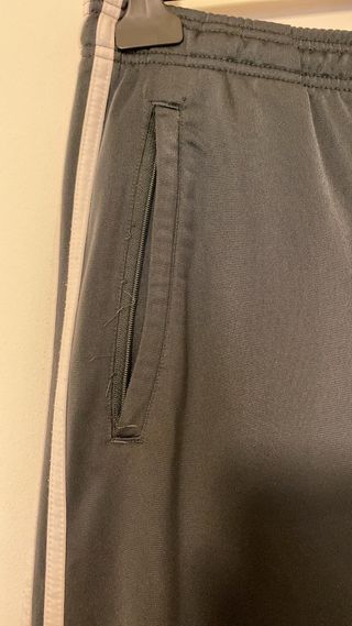 Pantaloni tuta Adidas neri S strisce bianche