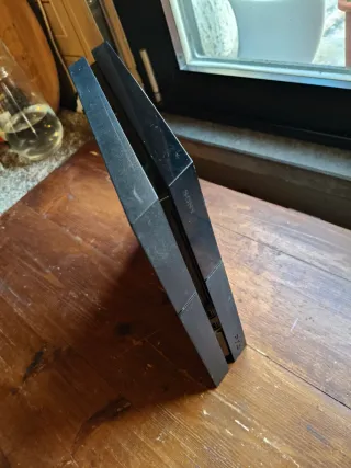 Ps4 Fat Nera + Controller Trasparente