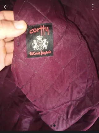 Bata Corte Inglés Roja Paisley