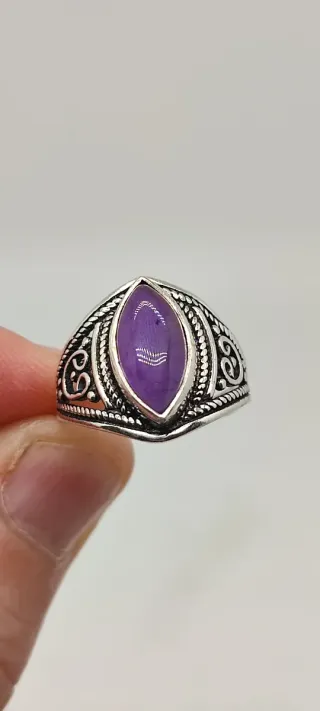 Anillo de Plata y Amatista.