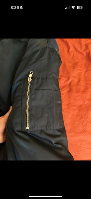 Chaqueta bomber azul