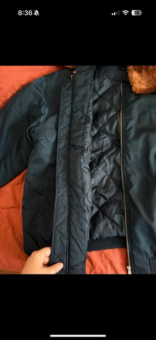 Chaqueta bomber azul