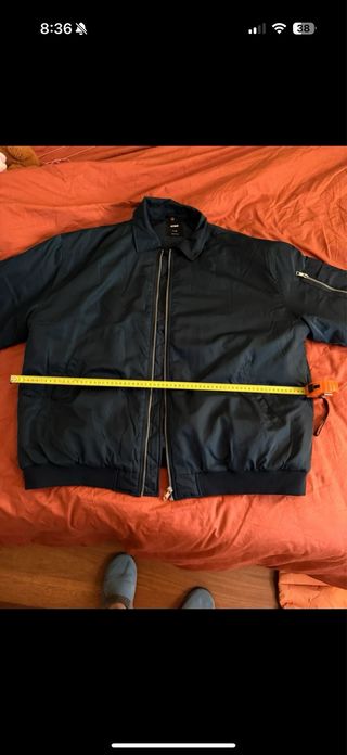 Chaqueta bomber azul