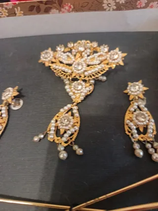 Aderezo de fallera niña en oro