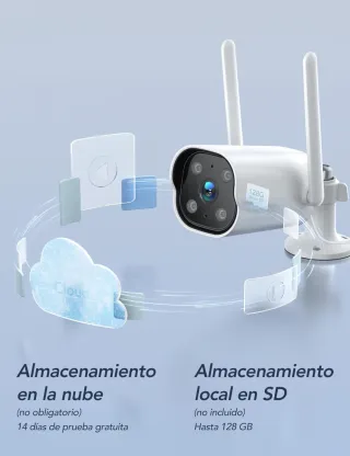Cámara Vigilancia Exterior GNCC WiFi 2K