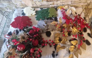 Lotto decorazioni Natalizie