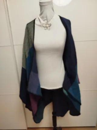 Capa / Poncho mujer patchwork