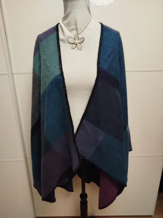 Capa / Poncho mujer patchwork
