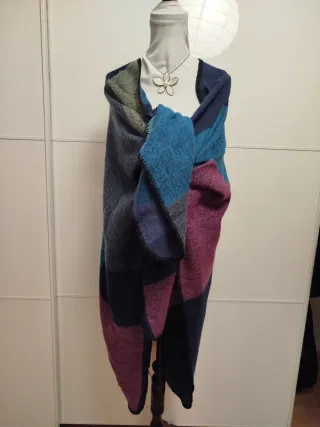 Capa / Poncho mujer patchwork