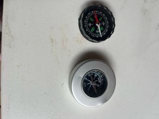 Brújula y Reloj Solar Bronce Vintage