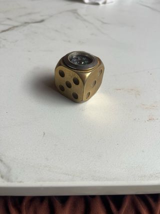 Brújula y Reloj Solar Bronce Vintage