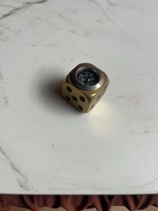 Brújula y Reloj Solar Bronce Vintage