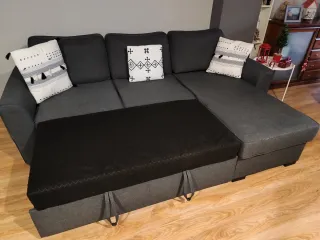 Sofá Cama MONTREAL Gris Maisons du Monde