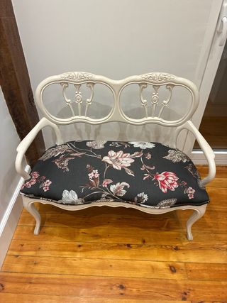 Sillón vintage recién tapizado