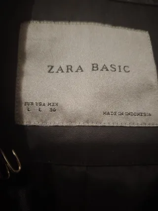 Chaqueta Zara Negra Básica