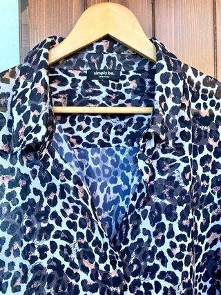 Simply Be Vestito/Kimono Lungo Stampa Leopardata