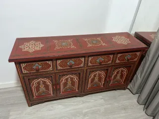 Mueble estilo árabe madera multicolor