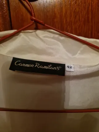 Blusa de seda natural beige