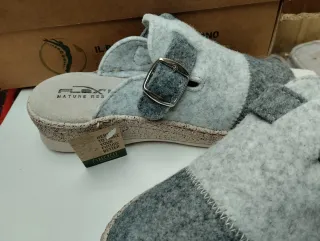 Ciabatte invernali donna grigie Tg 36