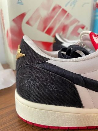 Jordan 1 Low Rojo Blanco Talla 46