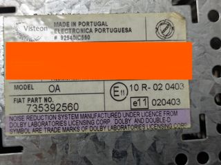 Autoradio Fiat Stilo 735392560 cassette