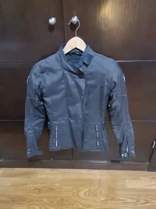 Chaqueta Moto Mujer Negra