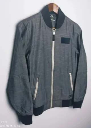 Chaqueta Bomber Nike FC Barcelona Gris Talla XS