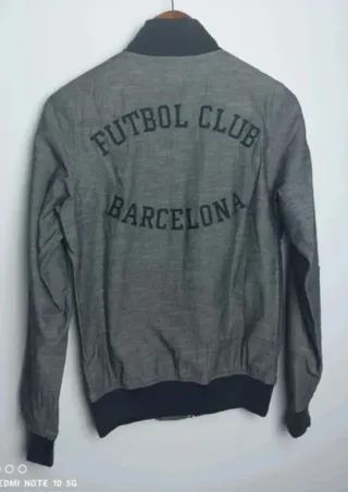 Chaqueta Bomber Nike FC Barcelona Gris Talla XS