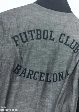 Chaqueta Bomber Nike FC Barcelona Gris Talla XS