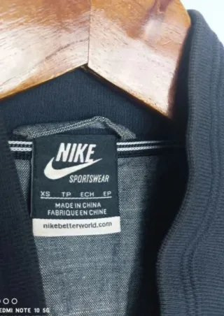 Chaqueta Bomber Nike FC Barcelona Gris Talla XS