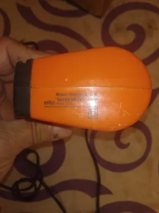 Secador de pelo Braun años 80 Naranja