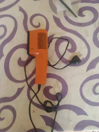 Secador de pelo Braun años 80 Naranja