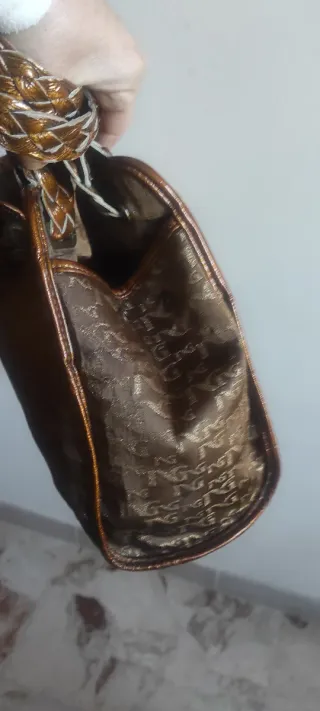 Borsa donna bronzo e oro