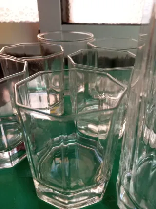 Pack 10 Vasos Cristal Diseño Octogonal