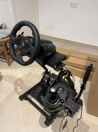 Logitech G923 + estructura + Palanca + Freno Mano