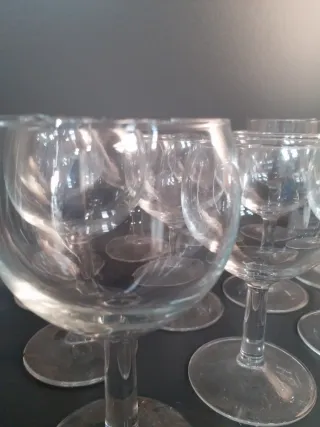 Confezione da 20 bicchieri per vino/acqua, cava, in cristallo.