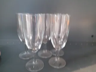 Confezione da 20 bicchieri per vino/acqua, cava, in cristallo.