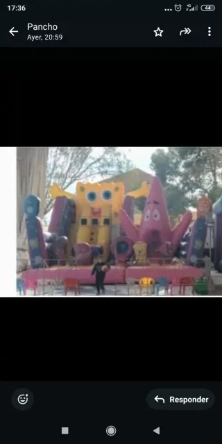Castillo hinchable Bob Esponja y Patricio