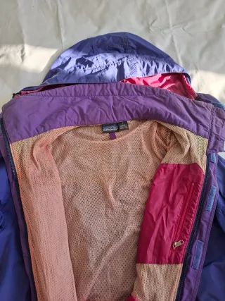 Patagonia vintage – Giacca impermeabile viola/rosa